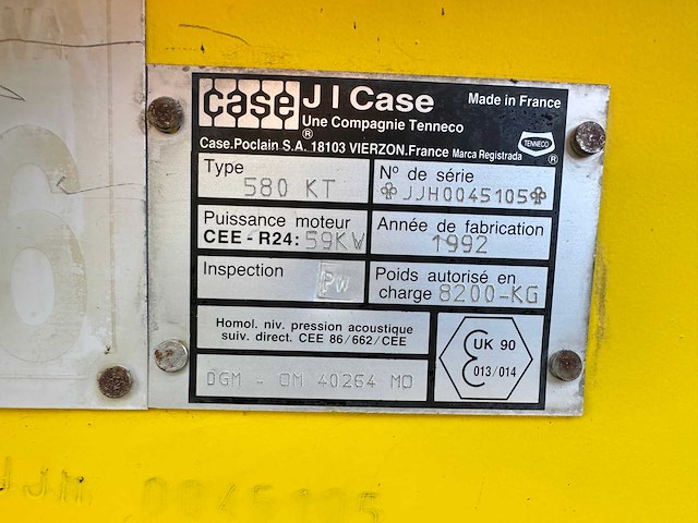 Case - 1992 - 580kt - graaflaadcombinatie - afbeelding 63 van  66