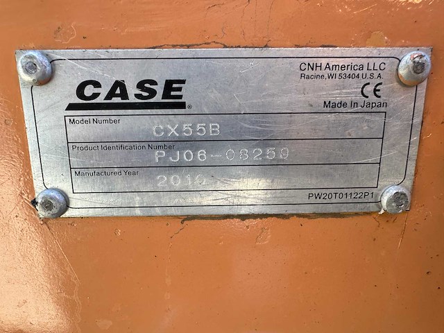 Case - 2010 - cx55b - midigraafmachine - afbeelding 25 van  41