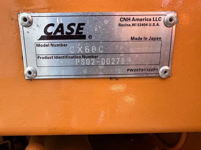 Case - 2011 - cx58c - midigraafmachine - afbeelding 35 van  40
