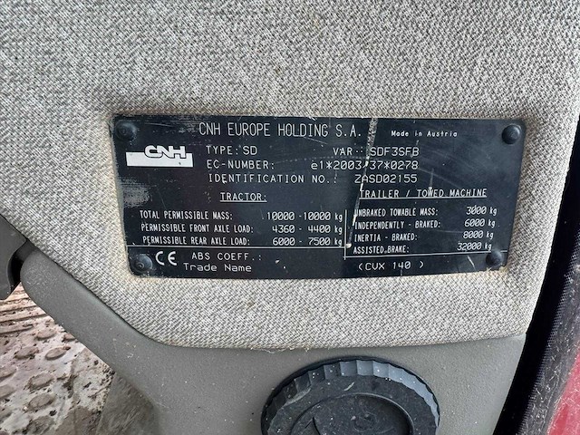 Case - cvx140 - 4-wheel drive tractor - 2010 - afbeelding 15 van  23