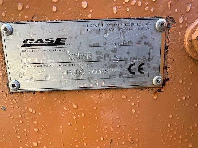 Case - cx55b - midigraafmachine - afbeelding 7 van  38