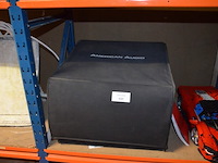 Case american audio met cd speler denon, radiotuner apart, remote controller denon