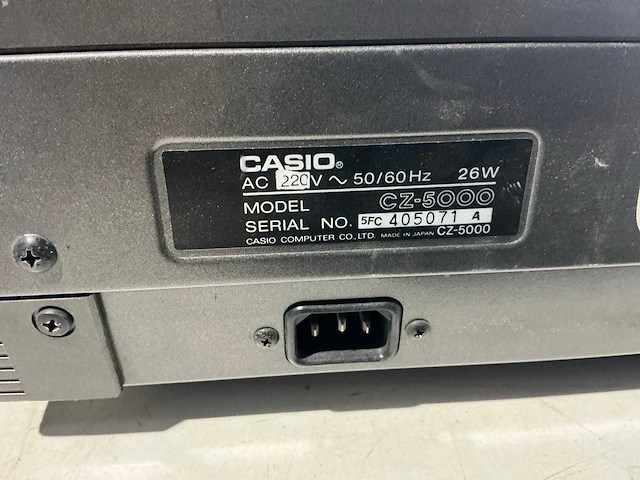 Casio cz-5000 digitale synthesizer - afbeelding 6 van  6