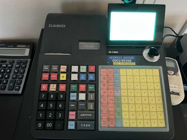 Casio se-c3500 kassa met yomani 2 betaalautomaat - afbeelding 1 van  5