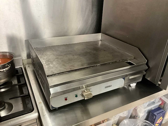 Casselin plancha / professioneel elektrisch snackbord casselin roestvrijstalen professioneel plancha – groot kookoppervlak – horeca-apparatuur - afbeelding 1 van  4