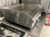 Casselin plancha / professioneel elektrisch snackbord casselin roestvrijstalen professioneel plancha – groot kookoppervlak – horeca-apparatuur - afbeelding 2 van  4