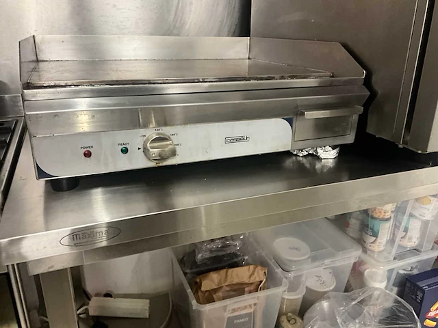 Casselin plancha / professioneel elektrisch snackbord casselin roestvrijstalen professioneel plancha – groot kookoppervlak – horeca-apparatuur - afbeelding 3 van  4