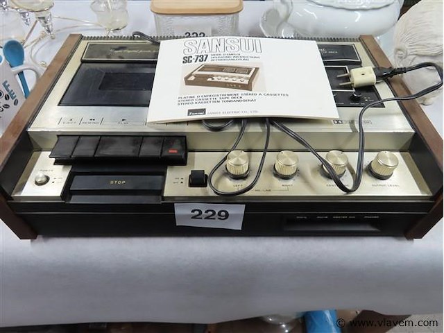 Cassettedeck sc-737 - afbeelding 1 van  6