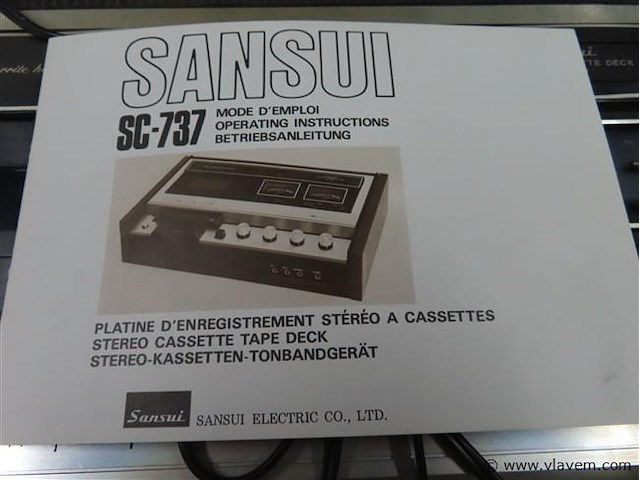 Cassettedeck sc-737 - afbeelding 2 van  6