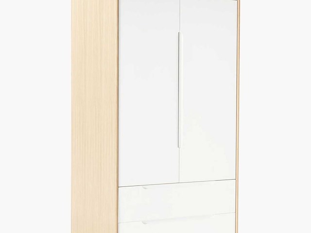 Cassy eikenhout fineerkast, 2 deuren - westwing collectie - afbeelding 1 van  6