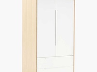 Cassy eikenhout fineerkast, 2 deuren - westwing collectie - afbeelding 1 van  6