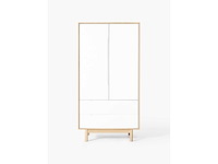 Cassy eikenhout fineerkast, 2 deuren - westwing collectie - afbeelding 3 van  6