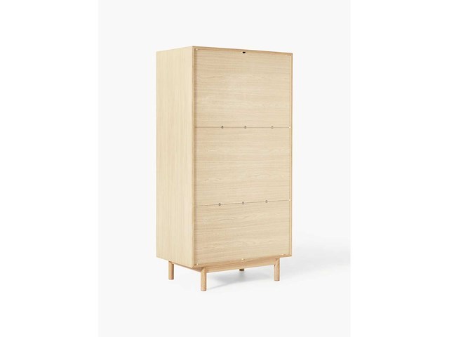 Cassy eikenhout fineerkast, 2 deuren - westwing collectie - afbeelding 5 van  6