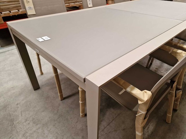 Castle-line - alu tuintafel carlo champagne mat 220-330 x 100cm uitschuif - afbeelding 3 van  11