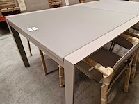 Castle-line - alu tuintafel carlo champagne mat 220-330 x 100cm uitschuif - afbeelding 3 van  11