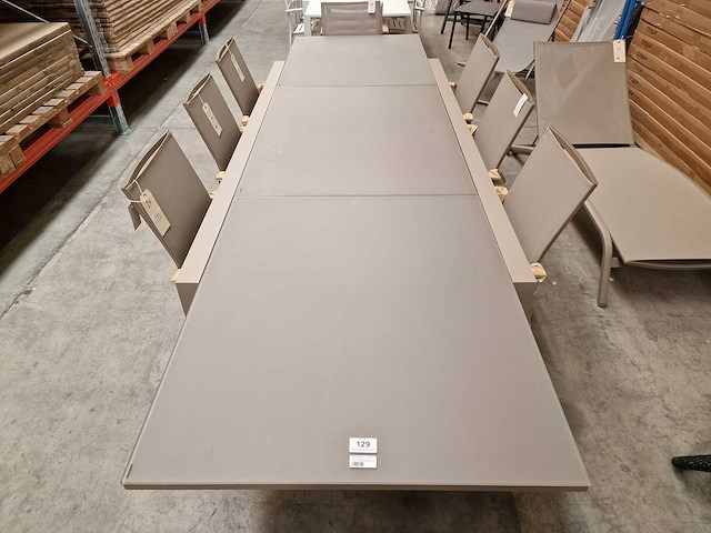 Castle-line - alu tuintafel carlo champagne mat 220-330 x 100cm uitschuif - afbeelding 5 van  11