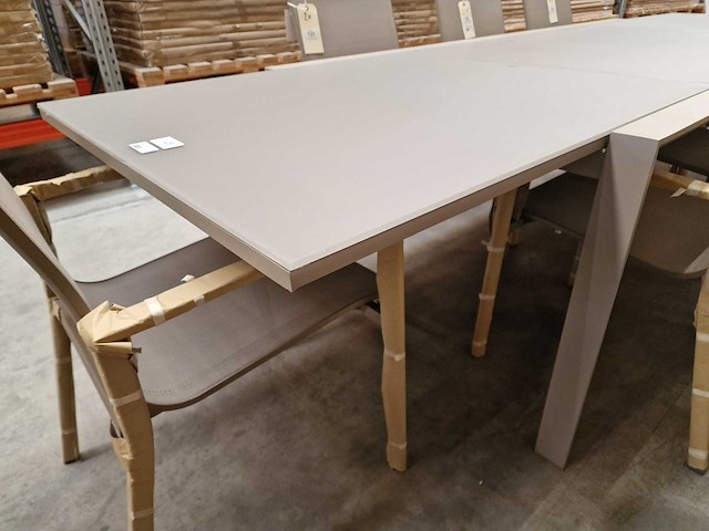 Castle-line - alu tuintafel carlo champagne mat 220-330 x 100cm uitschuif - afbeelding 6 van  11
