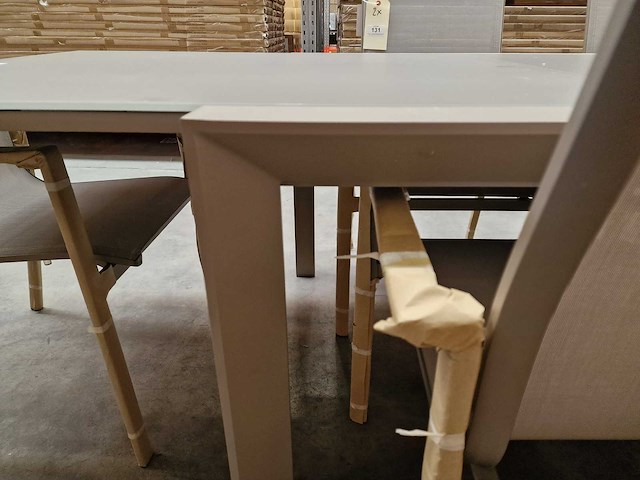 Castle-line - alu tuintafel carlo champagne mat 220-330 x 100cm uitschuif - afbeelding 7 van  11