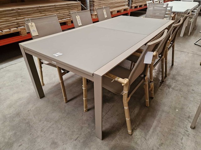Castle-line - alu tuintafel carlo champagne mat 220-330 x 100cm uitschuif - afbeelding 10 van  11