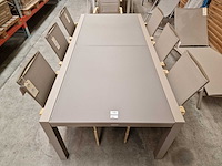Castle-line - alu tuintafel carlo champagne mat 220-330 x 100cm uitschuif - afbeelding 2 van  11
