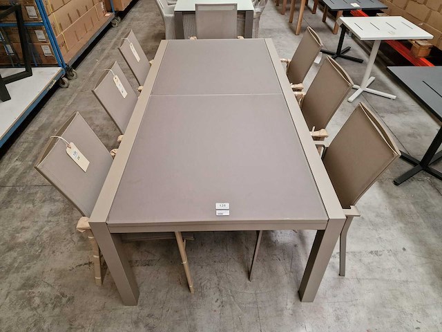 Castle-line - alu tuintafel laurette champagne 220-330 x 100cm - afbeelding 2 van  11
