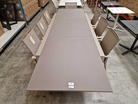 Castle-line - alu tuintafel laurette champagne 220-330 x 100cm - afbeelding 5 van  11