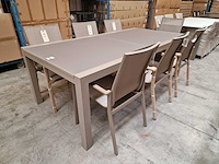 Castle-line - alu tuintafel laurette champagne 220-330 x 100cm - afbeelding 10 van  11