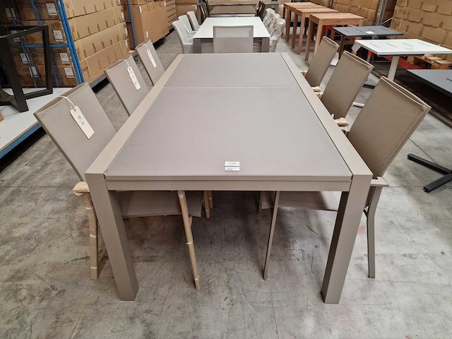 Castle-line - alu tuintafel laurette champagne 220-330 x 100cm - afbeelding 11 van  11