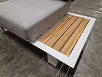 Castle-line - hoeklounge set donya xl wit met kussens olefin lichttgrijs - afbeelding 8 van  10