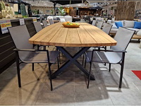 Castle-line - teak tuintafel bologna 300 x 128cm - 4cm dik met brede planken - afbeelding 2 van  5