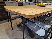 Castle-line - teak tuintafel bologna 300 x 128cm - 4cm dik met brede planken - afbeelding 4 van  5