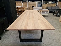 Castle-line eik interieurtafel straight 300 x 100cm blad dikte 4cm - massief - afbeelding 1 van  4
