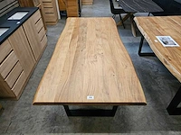 Castle-line interieurtafel boomstam 200 x 100cm massief blad 4cm - afbeelding 3 van  7