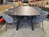 Castle-line keramiek interieurtafel 300 x 130cm dikte 12mm marble black - afbeelding 2 van  4