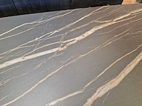 Castle-line keramiek interieurtafel marble black 240 x 100cm dikte 12mm met teak tafelpoot - afbeelding 4 van  4