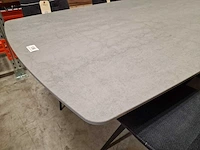 Castle-line keramiek interieurtafel sienna grijs 280 x 110cm met split poot - afbeelding 4 van  4