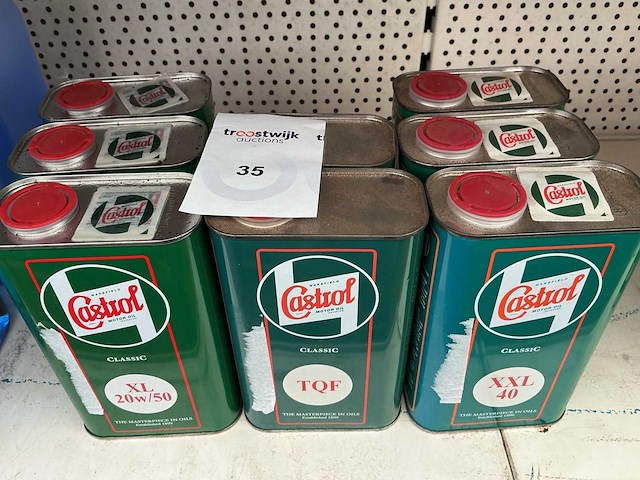Castrol inhoud 1 liter xl 20w50 + tqf +xxl 40 motor olie smeermiddel (8x) - afbeelding 1 van  1
