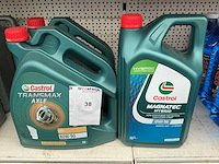 Castrol inhoud 5 liter 80w-90 + ow-16 transmax + magnatec smeermiddel (3x) - afbeelding 1 van  1
