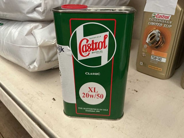 Castrol,inhoud 1 liter motor olie,classic xl 20w/50(3x) - afbeelding 1 van  1