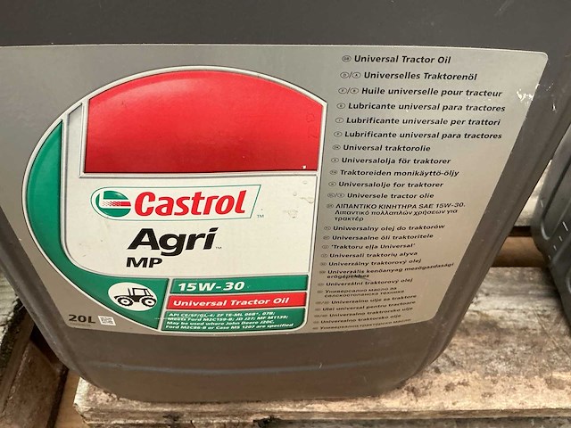 Castrol,inhoud 20 liter agri mp 15w-30 tractor olie - afbeelding 1 van  1