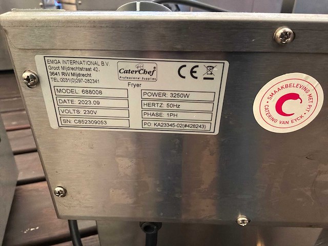Caterchef 688008 friteuse (2x) - afbeelding 8 van  8