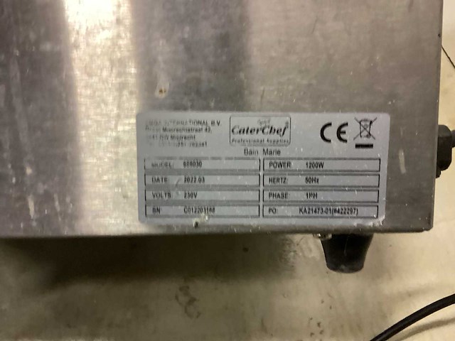 Caterchef 688030 au-bain-marie - afbeelding 5 van  5