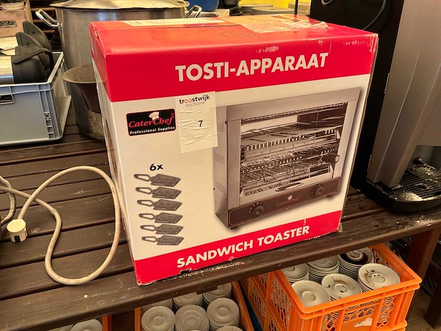 Caterchef professional supplies tosti apparaat - afbeelding 1 van  4