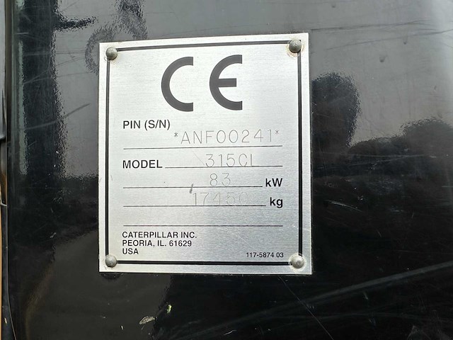 Caterpillar - 2004 - 315c - rupsgraafmachine - afbeelding 43 van  48