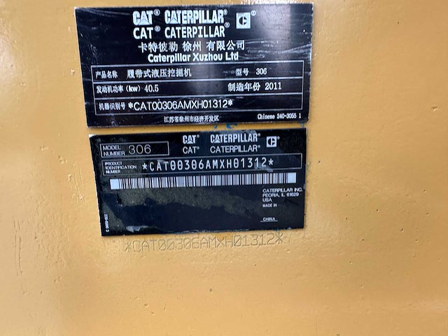 Caterpillar - 2011 - 306 - midigraafmachine - afbeelding 32 van  39