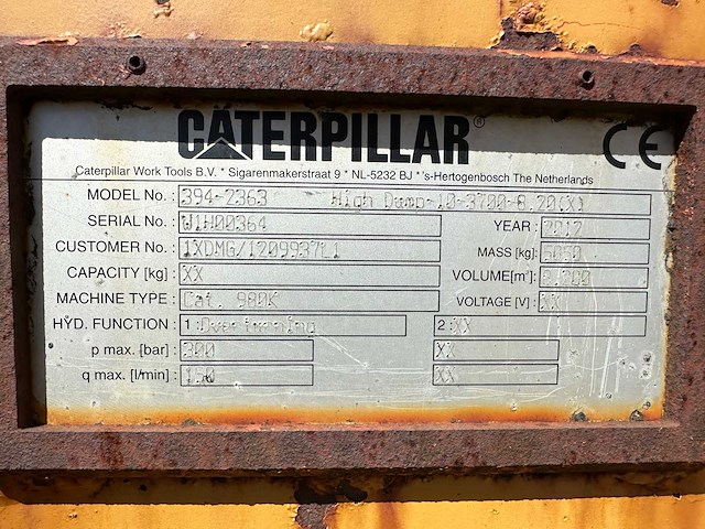 Caterpillar - 2012 - 394-2363 - hoogkipbak - afbeelding 8 van  16