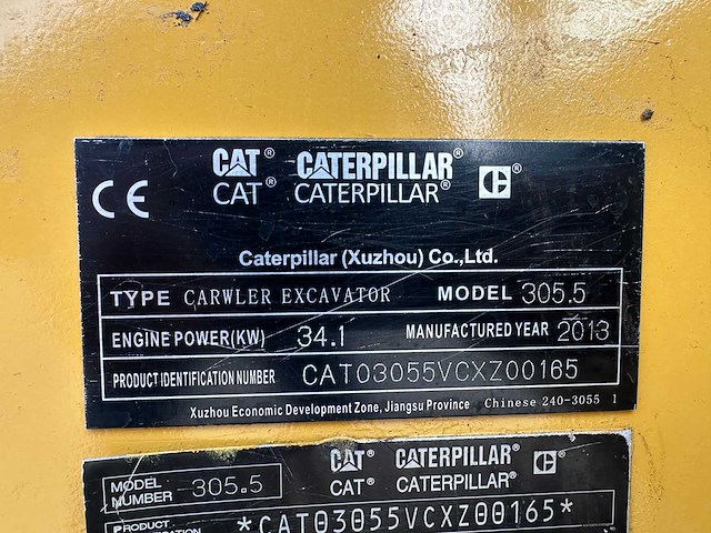 Caterpillar - 2013 - 305.5 - midigraafmachine - afbeelding 19 van  20