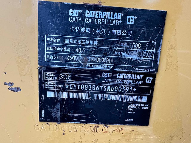 Caterpillar - 2013 - 306 - midigraafmachine - afbeelding 36 van  41