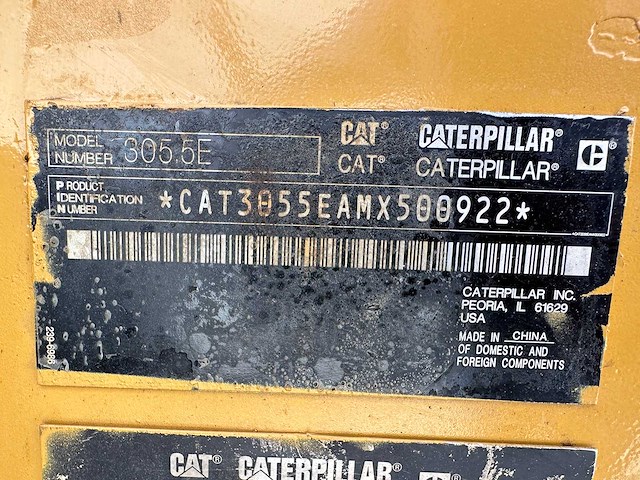 Caterpillar - 2014 - 305.5e2 - midigraafmachine - afbeelding 35 van  40