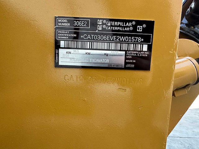 Caterpillar - 2016 - 306 - midigraafmachine - afbeelding 29 van  42